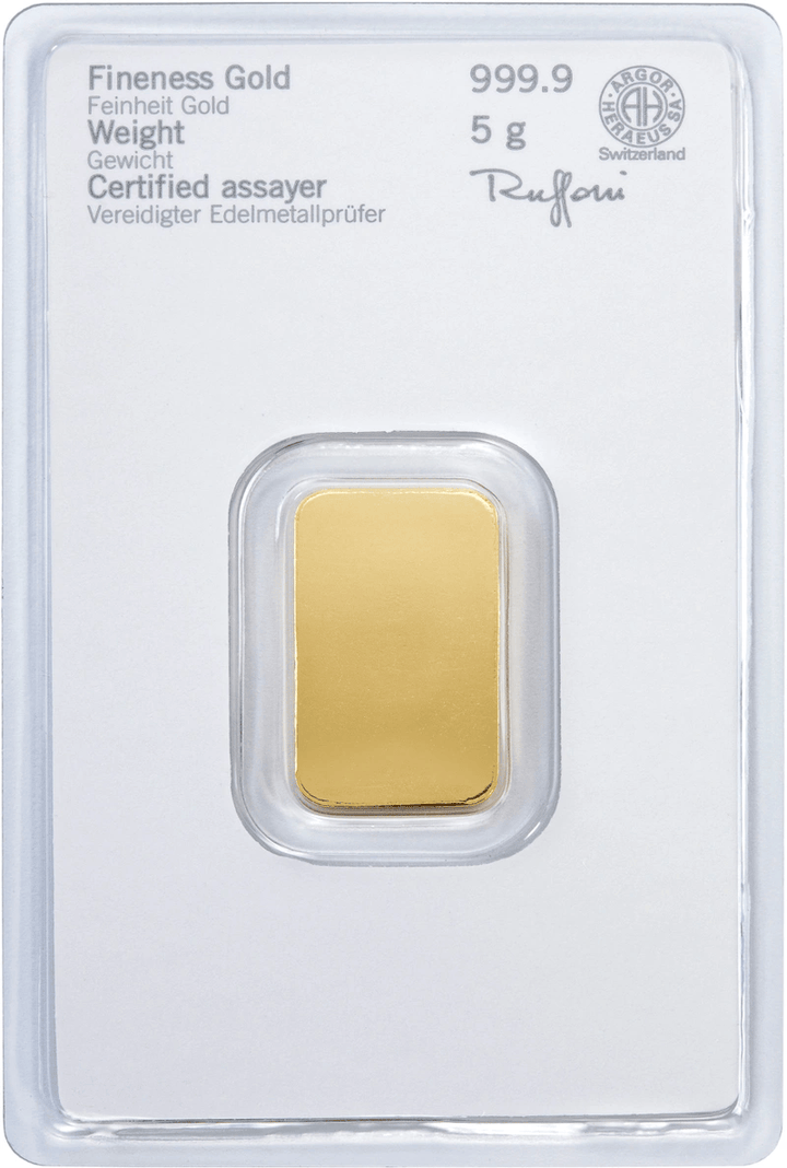 Heraeus Gold bar - Various sizes