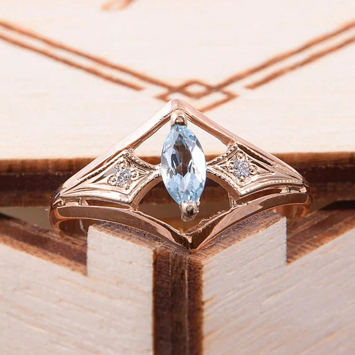 Geometric Cubic Zirconia Women's Ring