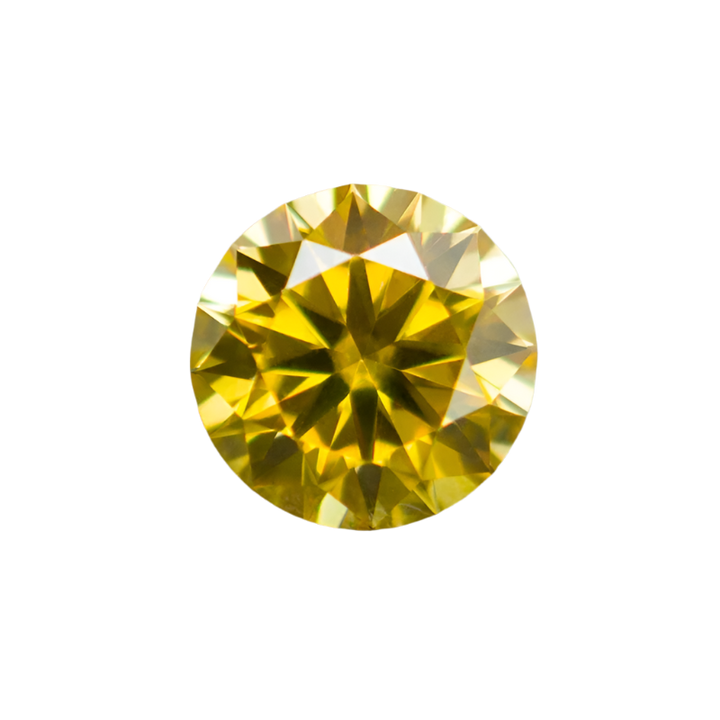 Yellow Champagne Colored Moissanite