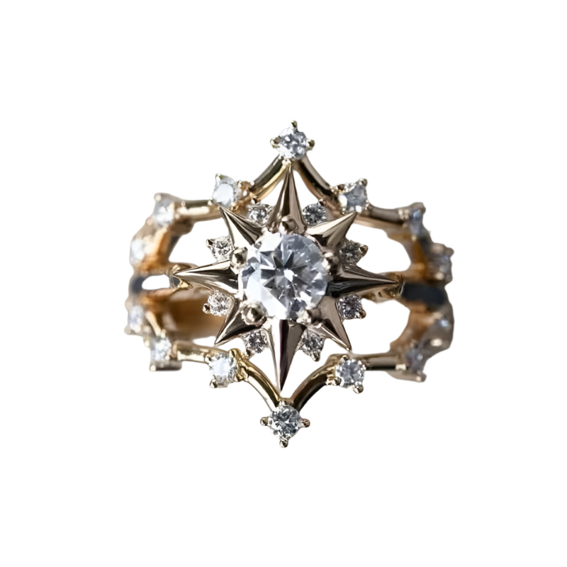 Celestial Starburst Bridal Set