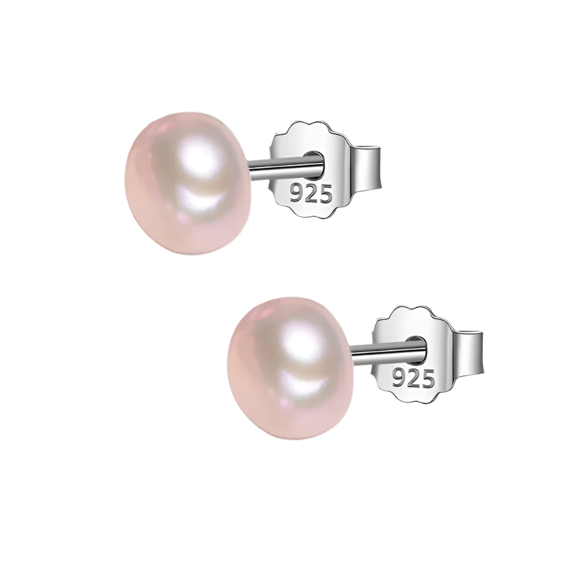 Freshwater Pearl Stud Earrings–Natural Elegance