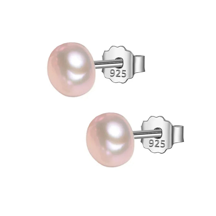 Freshwater Pearl Stud Earrings–Natural Elegance