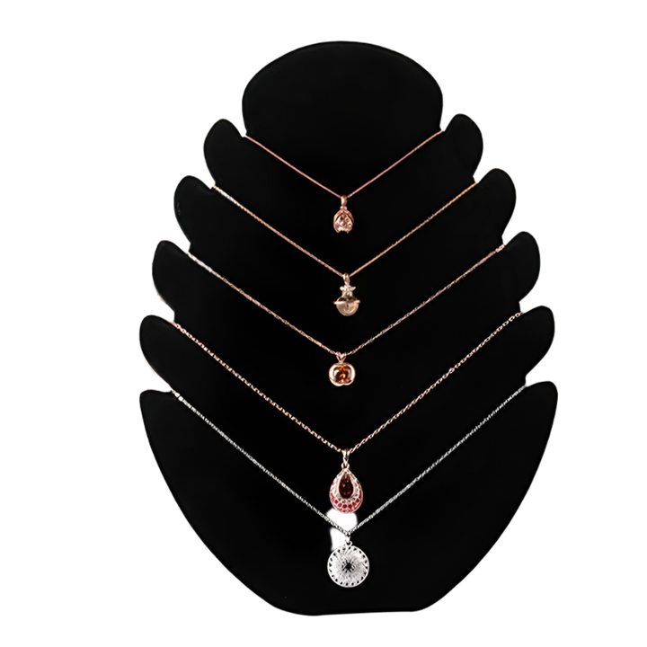 Luxury Velvet Necklace Display Rack