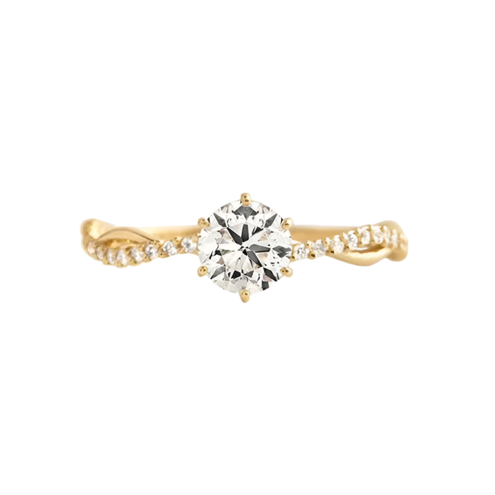 Gold plated Brilliant Cut Zircon Ring