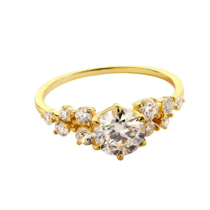 Exquisite 1.3ct Moissanite Engagement and Wedding Ring