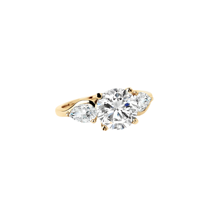 10K Yellow Gold 1.5ct Moissanite Engagement Ring