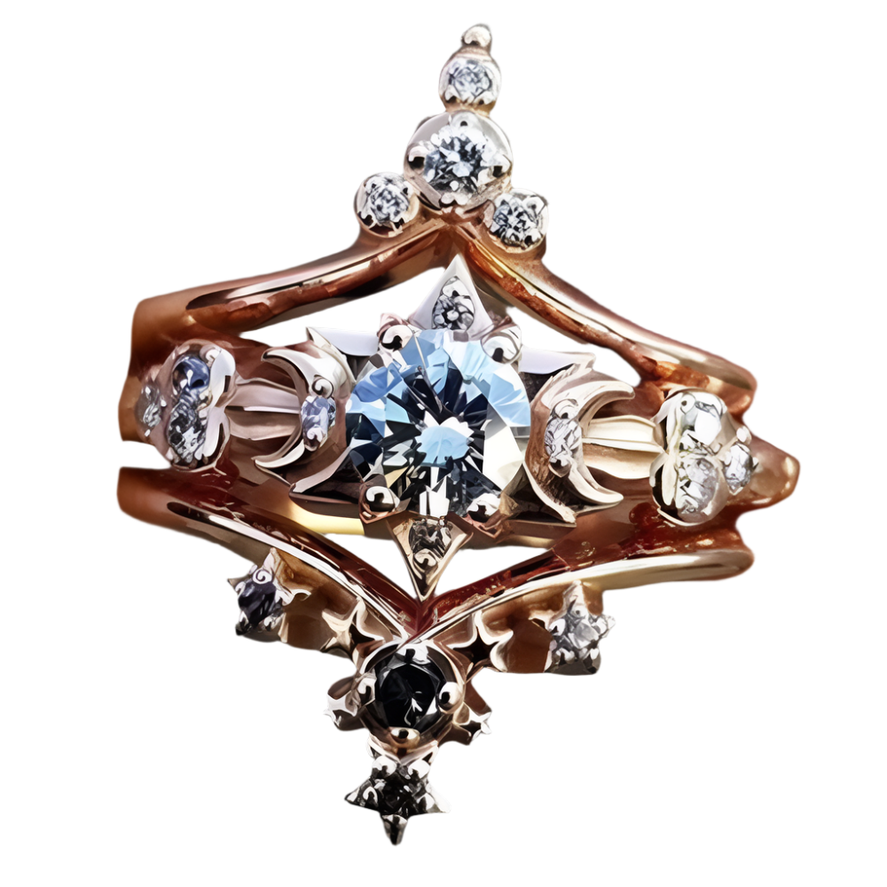 Ring set-Moon and Stars