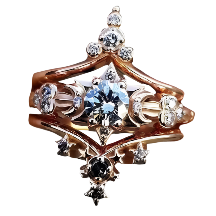Ring set-Moon and Stars