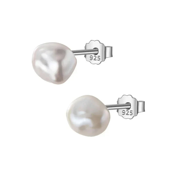 Freshwater Pearl Stud Earrings–Natural Elegance