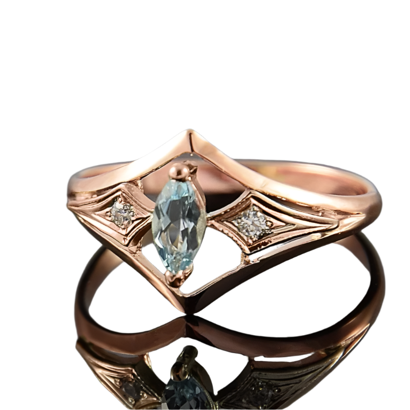 Geometric Cubic Zirconia Women's Ring