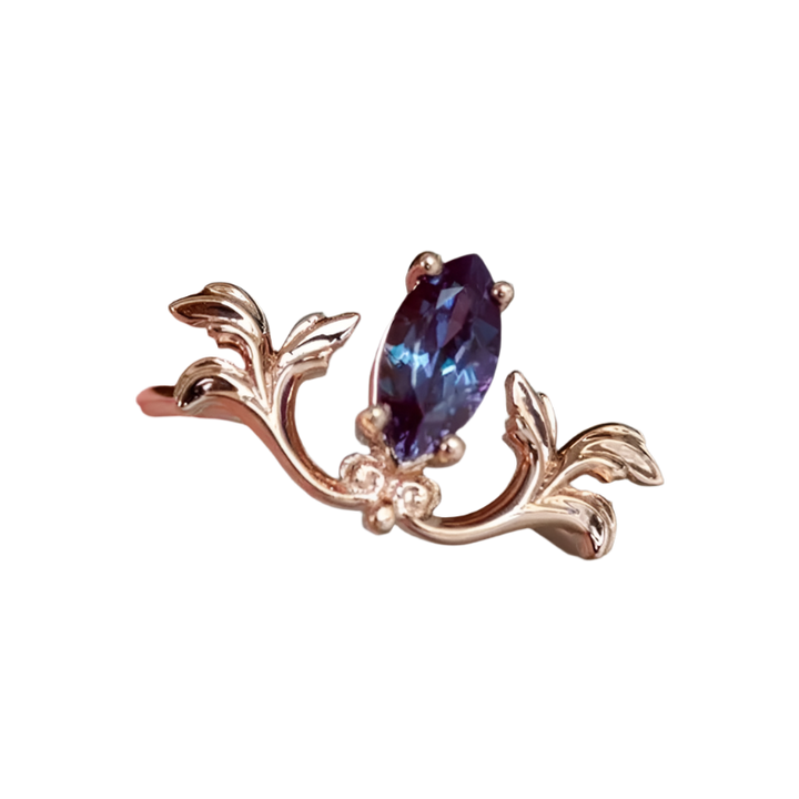 Floral cocktail ring