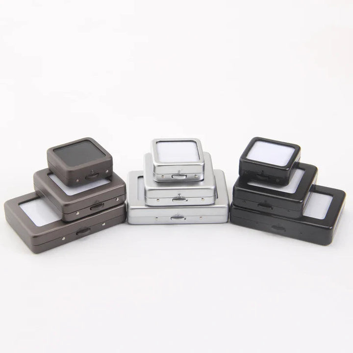 Padded Interior And Acrylic Viewing Window - Metal Gem Storage