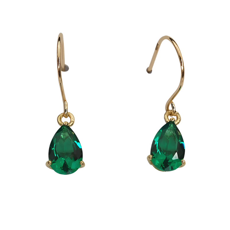 S925 Gold plated Zirconia drops