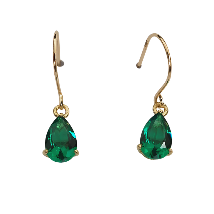 S925 Gold plated Zirconia drops