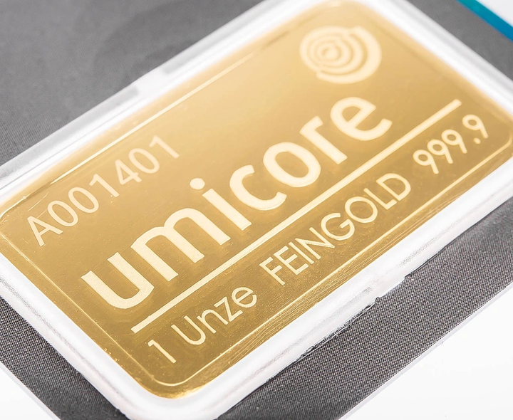 Umicore Gold Bar 1oz