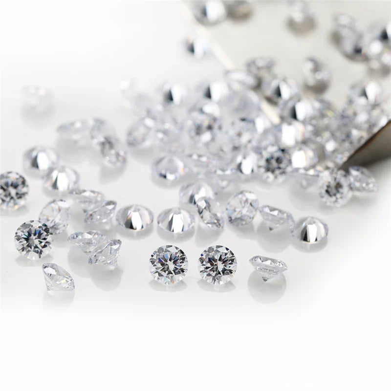 Brilliant cut Cubic Zirkonia - Lab grown - Bulk