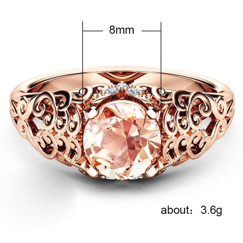 Elegant 8mm Classic Cubic Zirconia Wedding Band