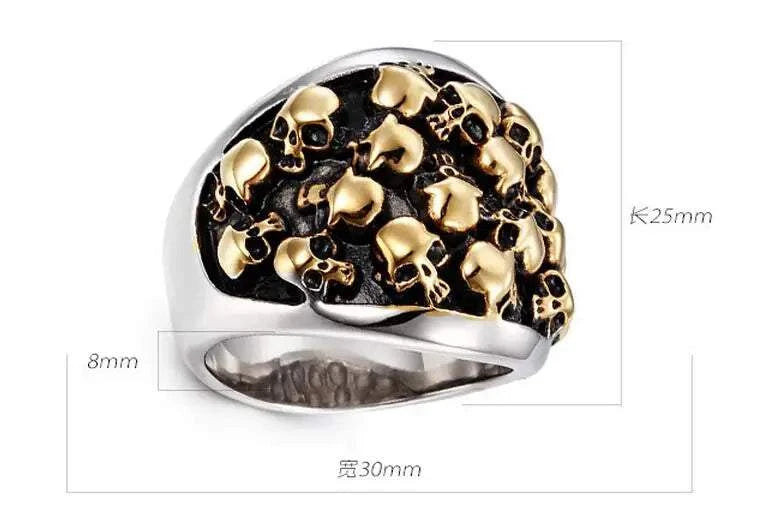 Stainless Steel Skull ring for Men