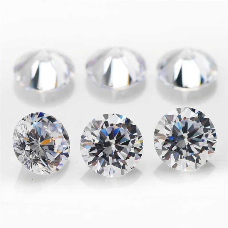 Brilliant cut Cubic Zirkonia - Lab grown - Bulk