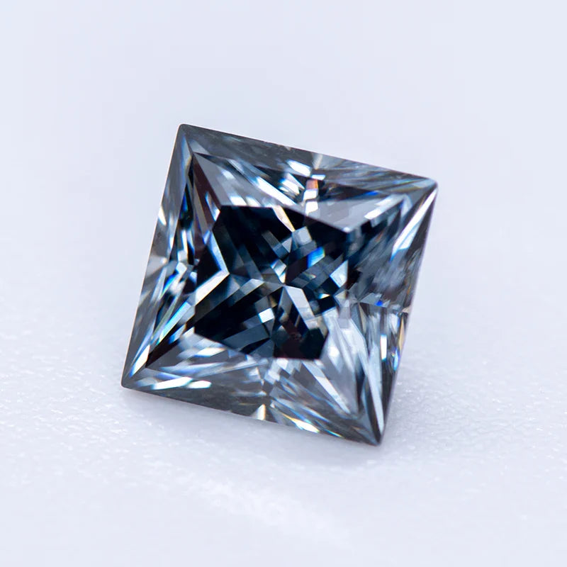 Princess-Cut Moissanite Lab Grown