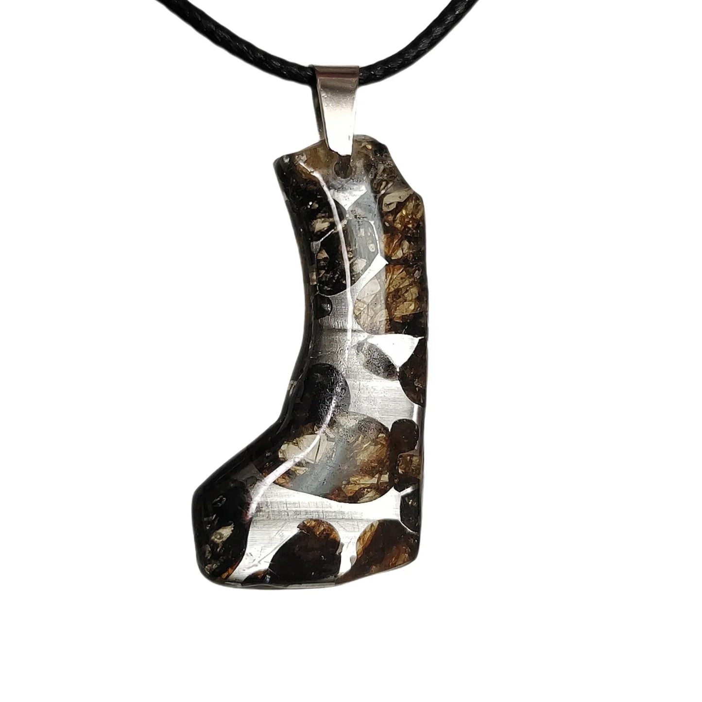 Seymchan Pallasite Meteorite Pendant