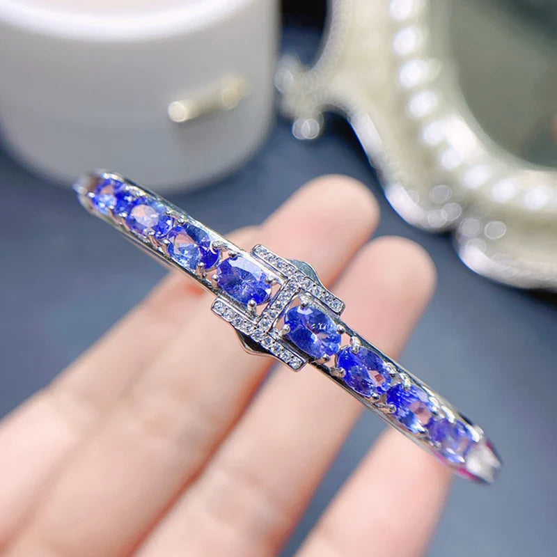 Classic Natural Tanzanite Bracelet