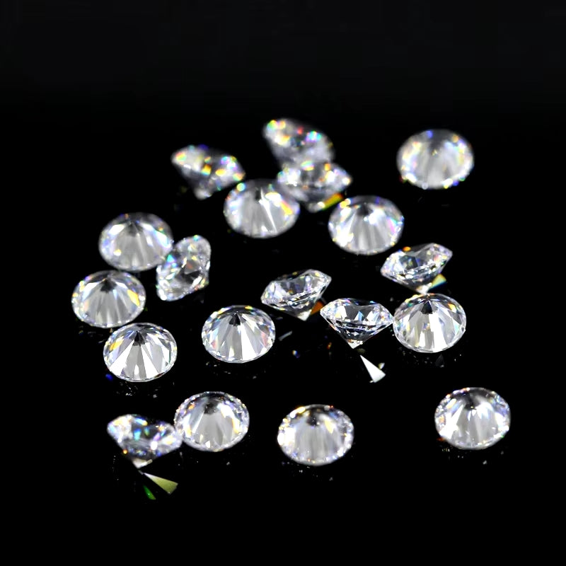 Brilliant cut Cubic Zirkonia - Lab grown - Bulk