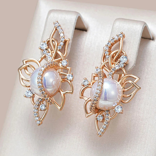 Flowery Pearl Earrings