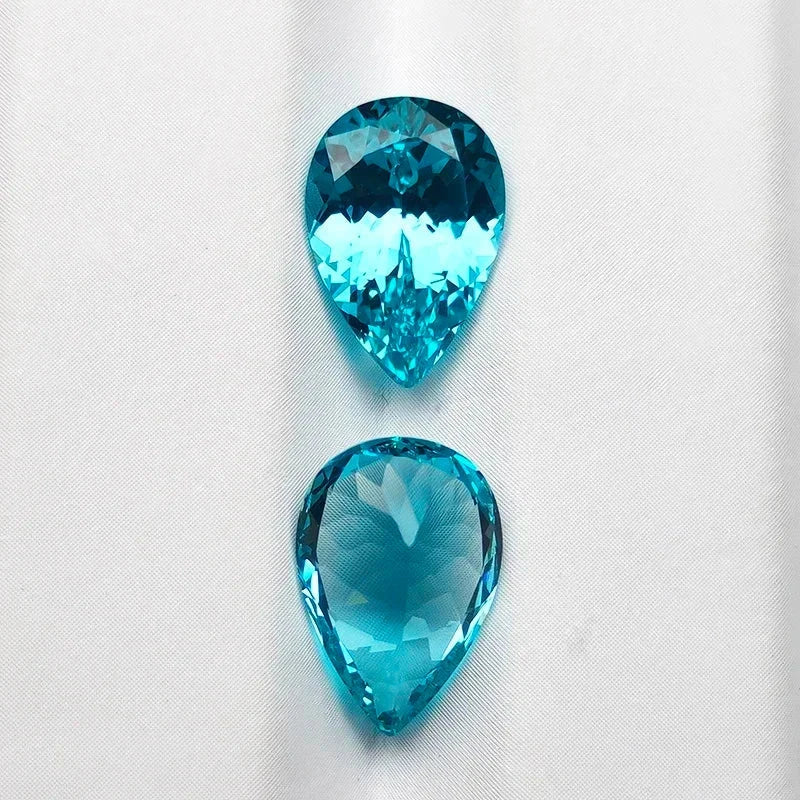 Lab Grown Paraiba Pear Cut