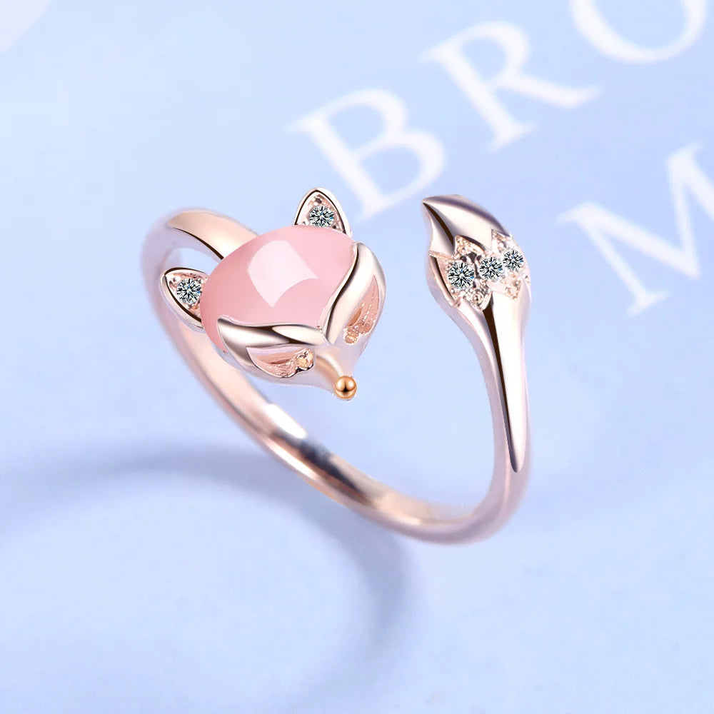 Adjustable Cute animal Rings