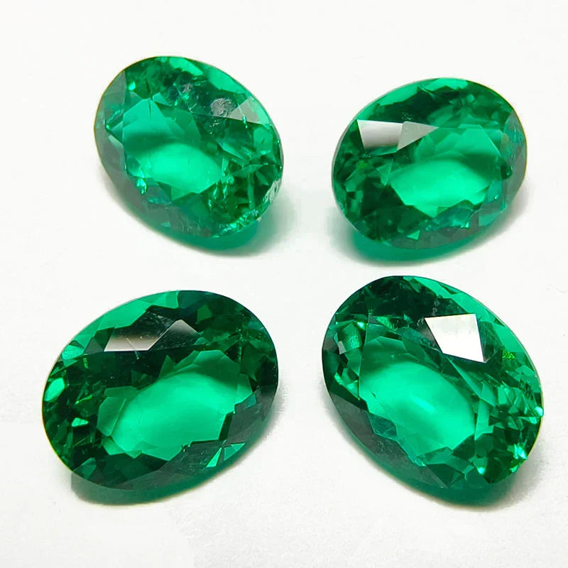 Colombian Emerald Oval Cut Lab Grown