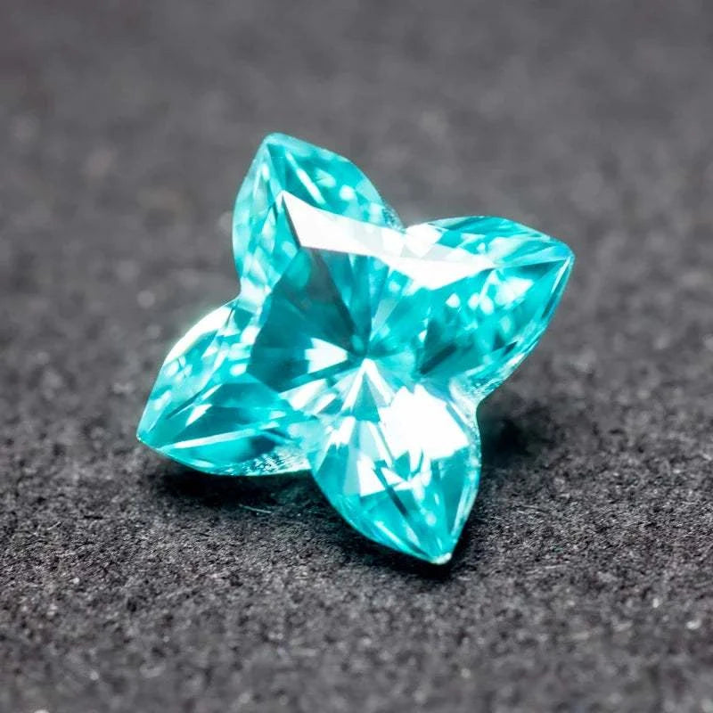 Paraiba - Plum cut - Lab Grown - Exotic