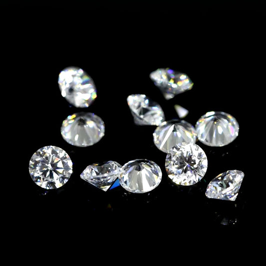 Brilliant cut Cubic Zirkonia - Lab grown - Bulk