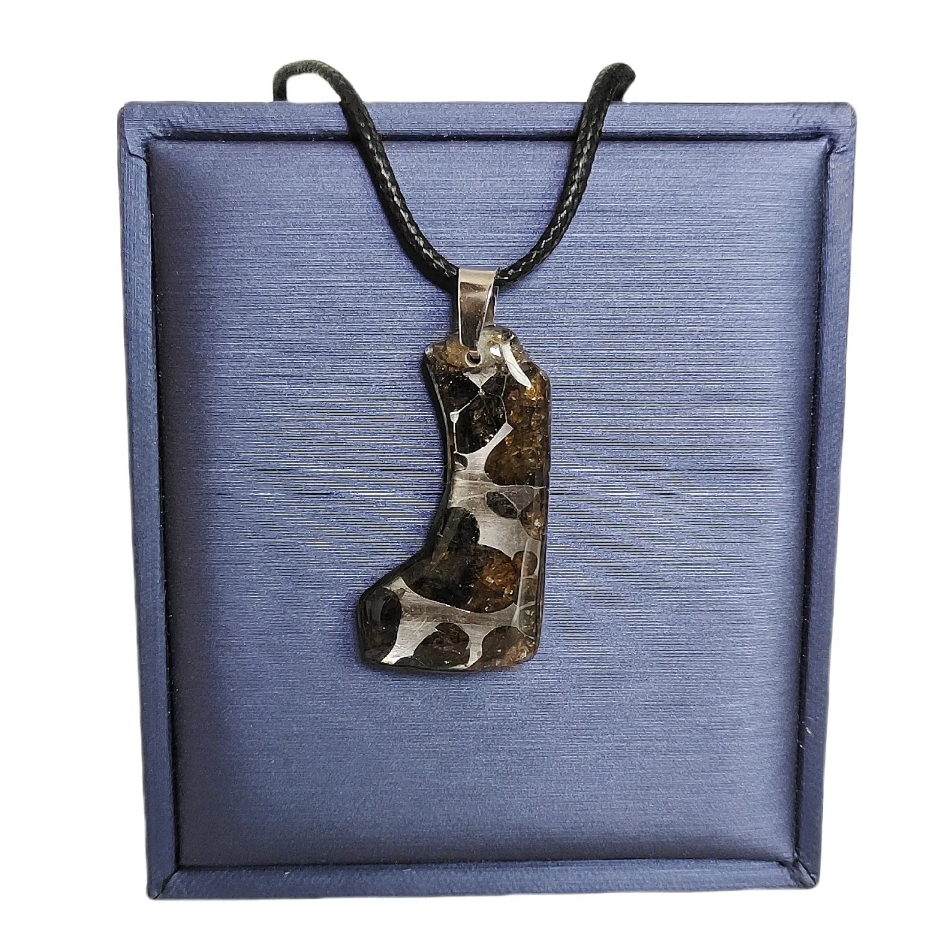 Seymchan Pallasite Meteorite Pendant