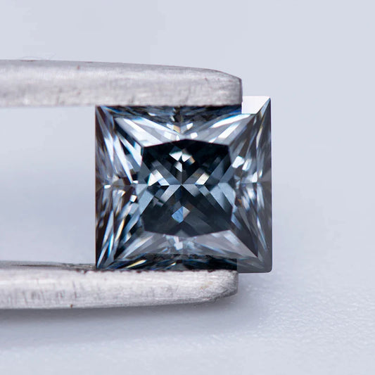 Princess-Cut Moissanite Lab Grown