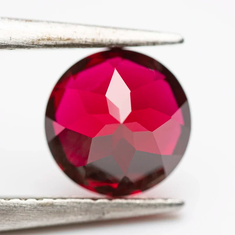 Pigeon Blood Red Ruby - Round Cut - Lab Grown