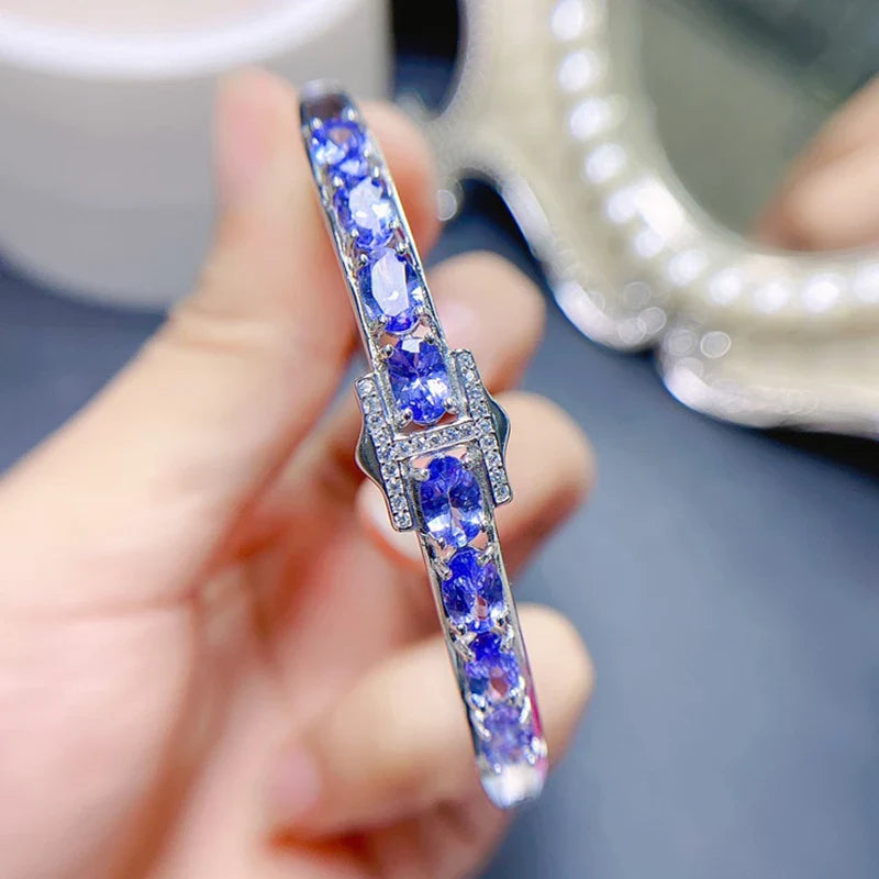 Classic Natural Tanzanite Bracelet