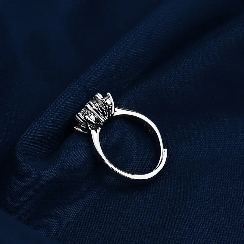 Snowflake-Inspired Adjustable Ring