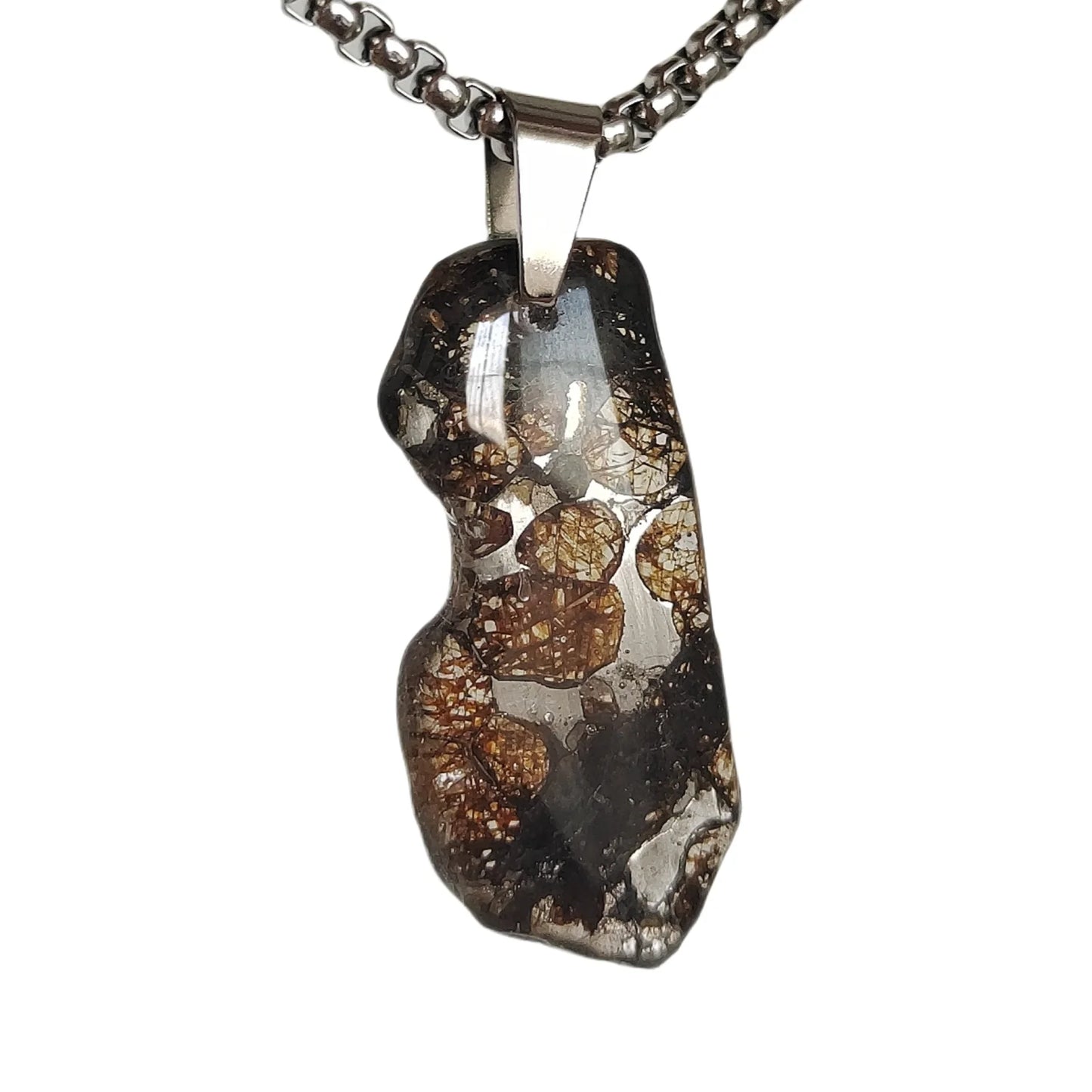 Seymchan Pallasite Meteorite Pendant