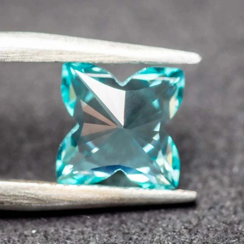 Paraiba - Plum cut - Lab Grown - Exotic