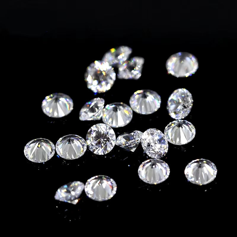 Brilliant cut Cubic Zirkonia - Lab grown - Bulk