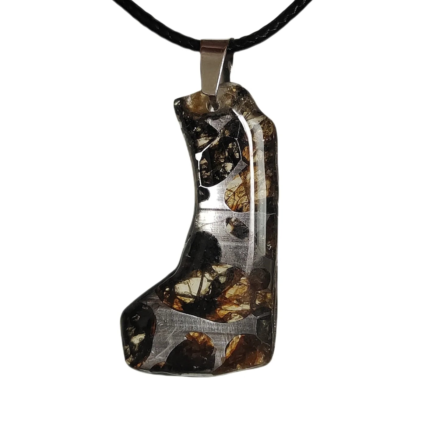 Seymchan Pallasite Meteorite Pendant