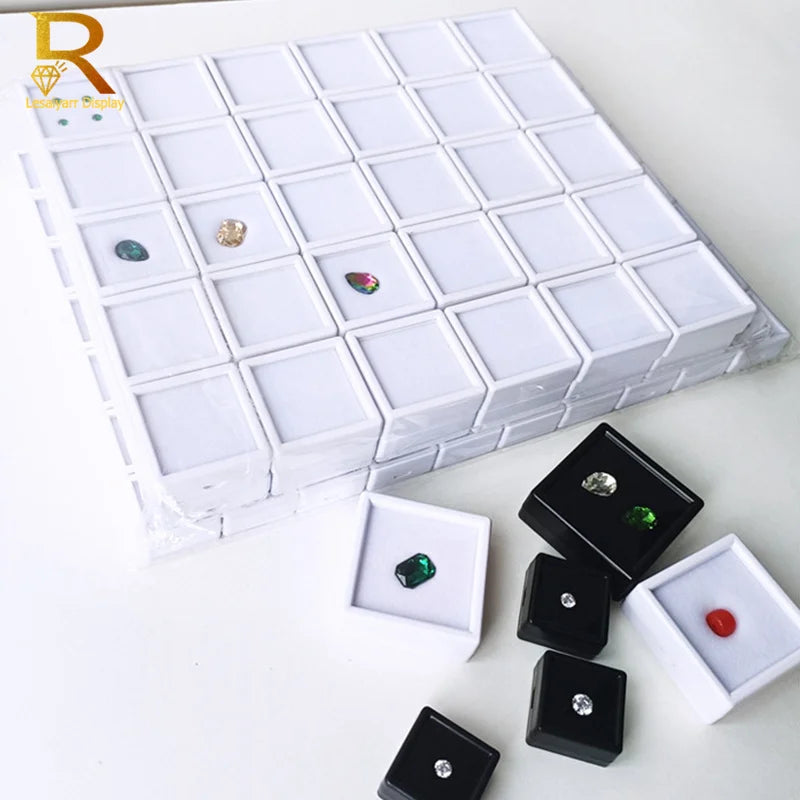 70-pack Transparent Gem Display Boxes