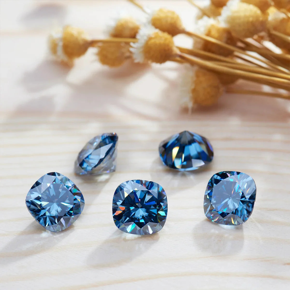 Royal Blue Moissanite- Collection - Lab Grown