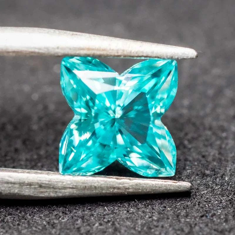 Paraiba - Plum cut - Lab Grown - Exotic