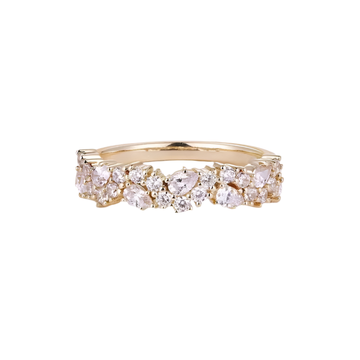 Snowflake-Inspired Adjustable Ring