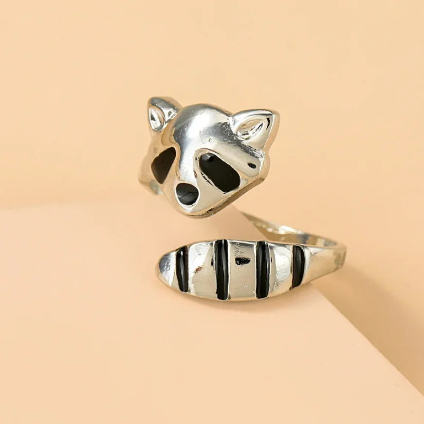 Adjustable Cute animal Rings