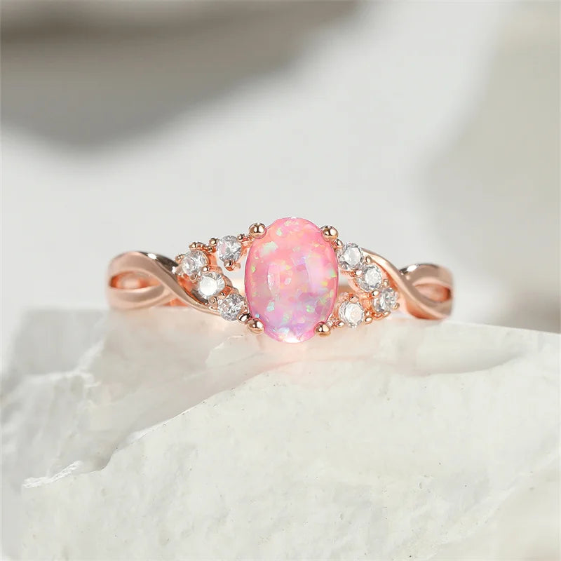 Elegant Oval Gemstone Ring