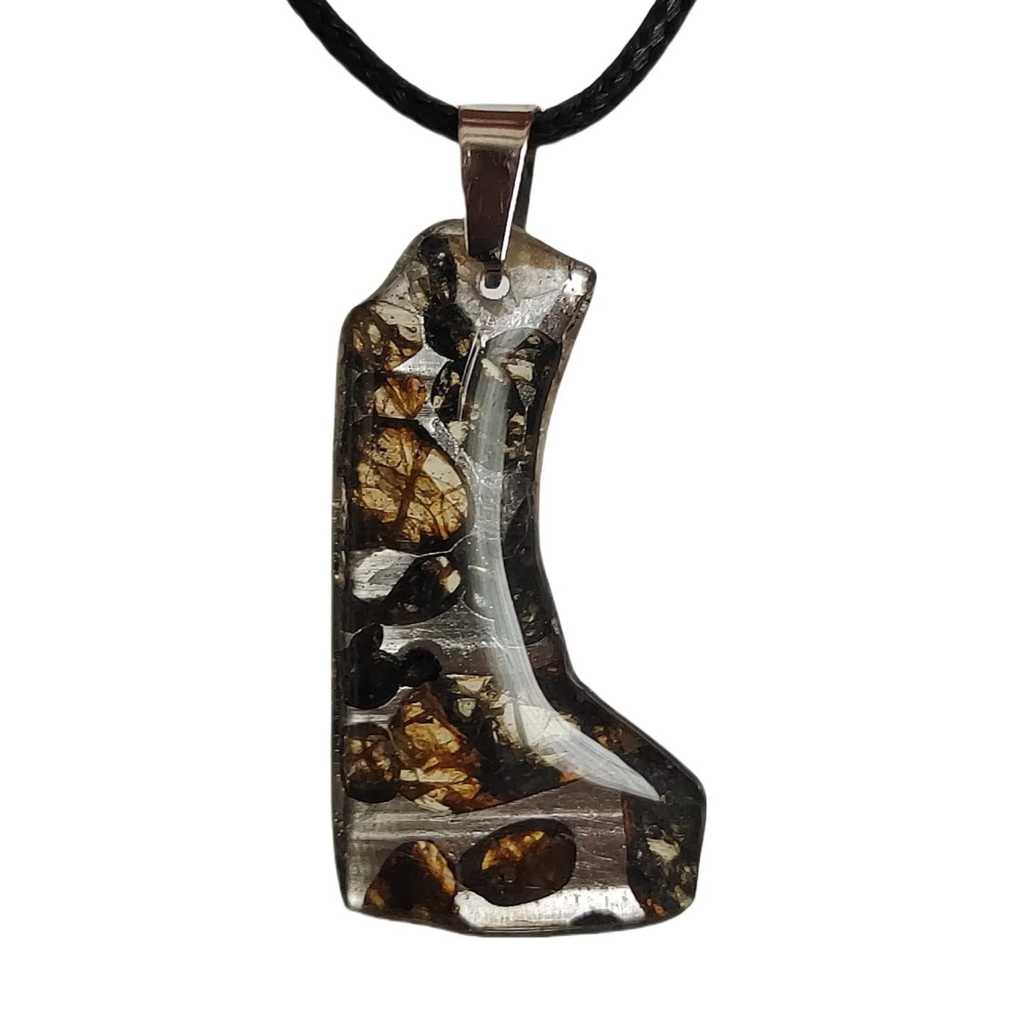 Seymchan Pallasite Meteorite Pendant