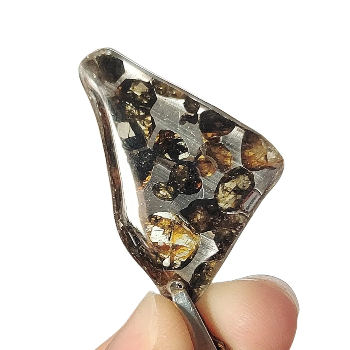 Seymchan Pallasite Meteorite Pendant 